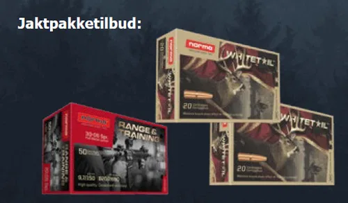 Jaktpakketilbud - 1 pk Norma Range & Training + 2 pk Norma Whitetail 30-06 9,7g / 150gr