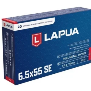 Lapua 6,5x55 6,5g / 100grs FMJ TRAINER - 20 i hver eske