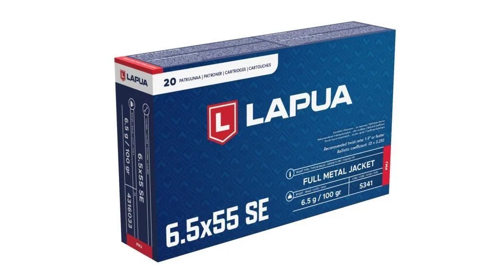 Lapua 6,5x55 6,5g / 100grs FMJ TRAINER - 20 i hver eske