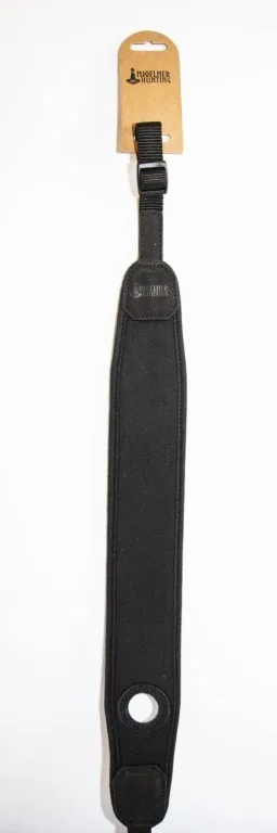 Mjoelner Hunting våpenrem m./ tommelhull - Svart Neoprene