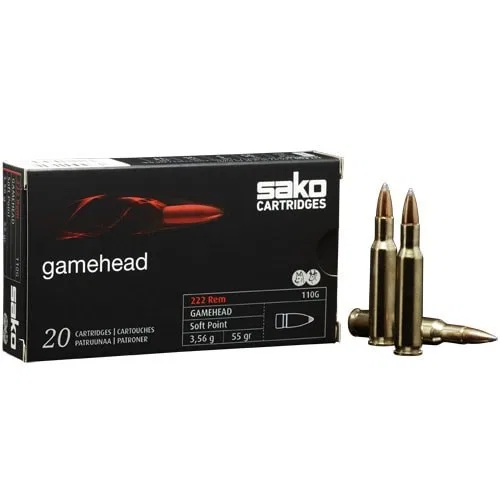 SAKO 222 Rem GAMEHEAD 50 SP (20 pk.)